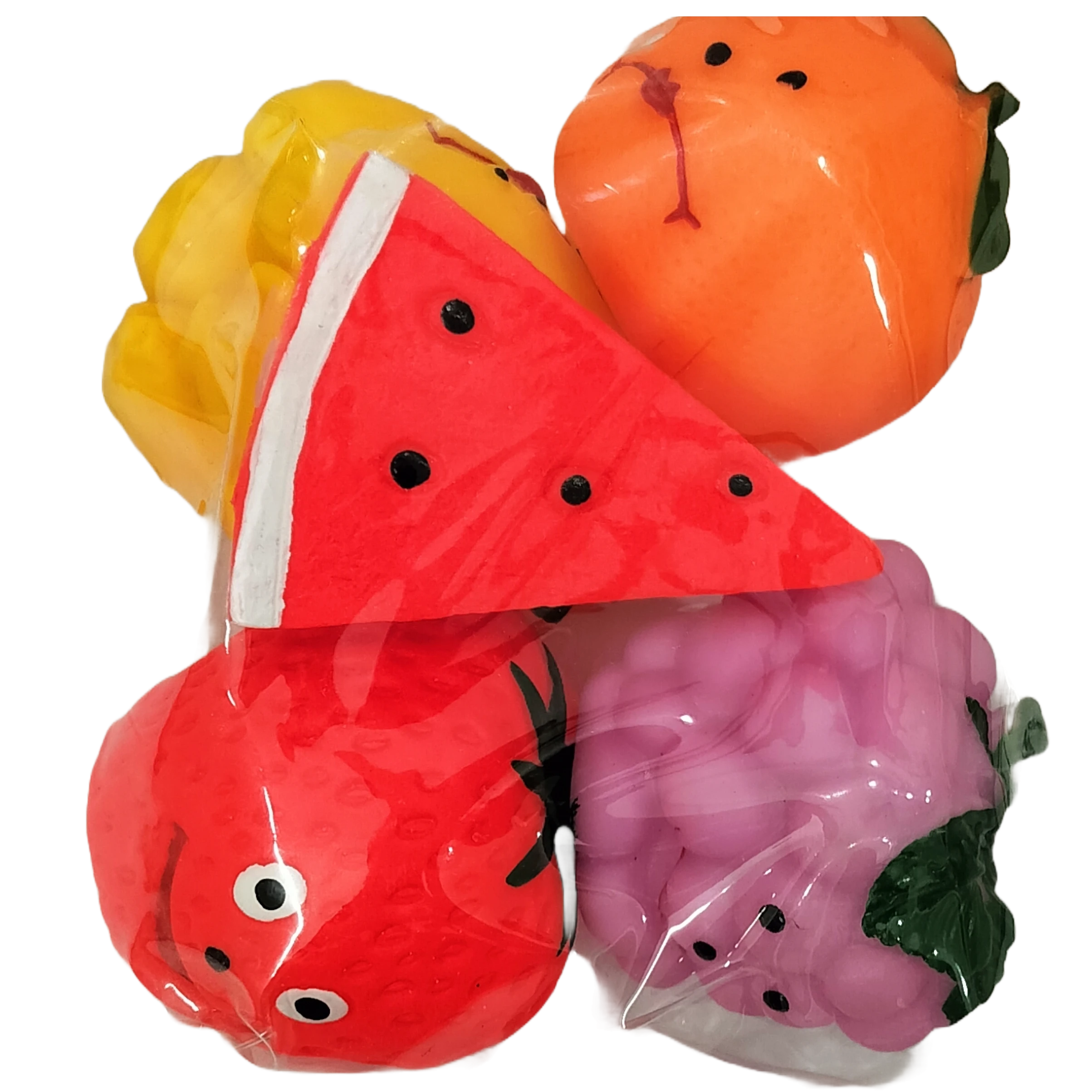 Juicy Fruits Squeezy Toys